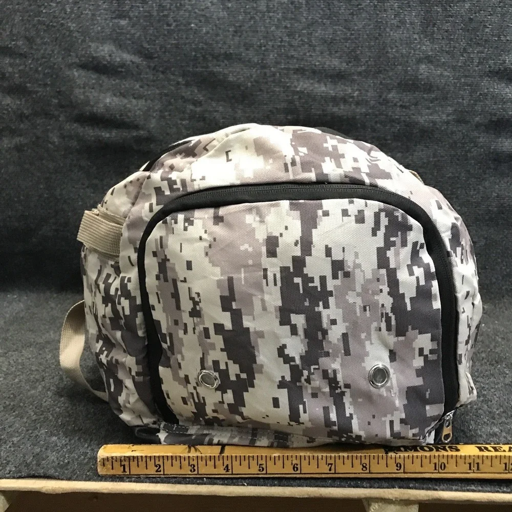 ScarletSkye Medium Size Camp 2 Pocket Digital Camo Duffle Bag w/ Molle Webbing